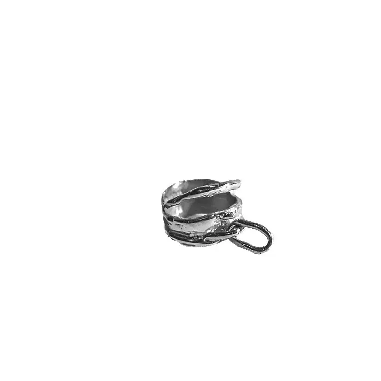 European Vintage Leather Ring Niche Design Daily Joker Finger Ring - Image 6