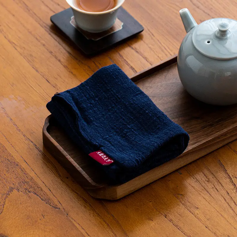 Japanese Cotton Linen Tea Towel Thick Absorbent Zen Tablecloth - Image 2
