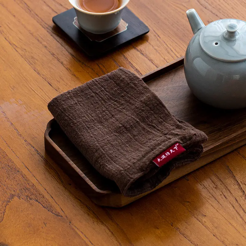 Japanese Cotton Linen Tea Towel Thick Absorbent Zen Tablecloth - Image 6