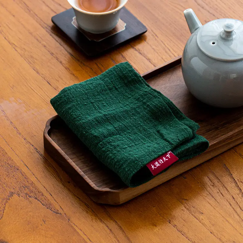 Japanese Cotton Linen Tea Towel Thick Absorbent Zen Tablecloth - Image 7