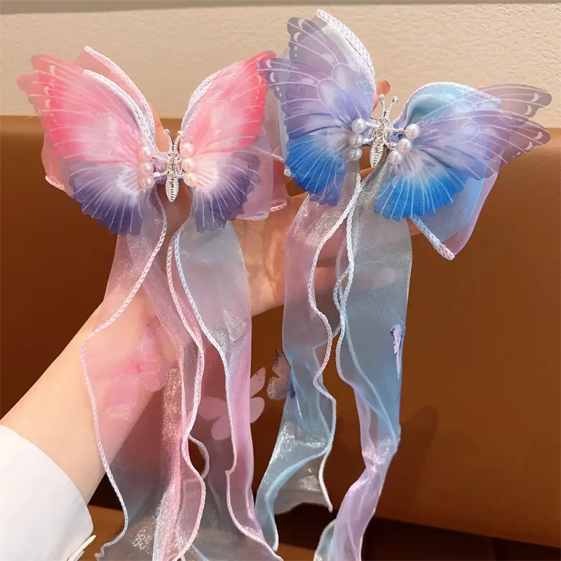 Moving Butterfly Mesh Hairpin for Girls 2024 New Style - Image 7
