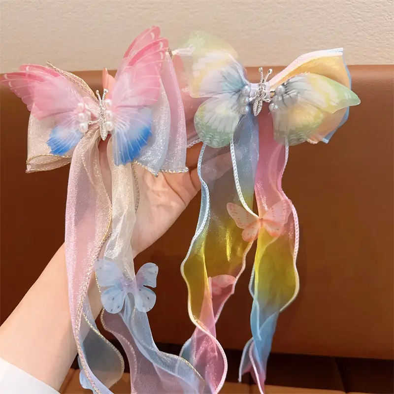 Moving Butterfly Mesh Hairpin for Girls 2024 New Style - Image 3