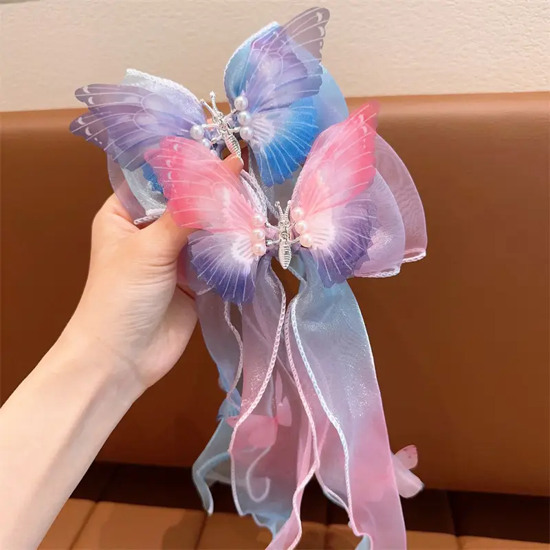 Moving Butterfly Mesh Hairpin for Girls 2024 New Style - Image 4