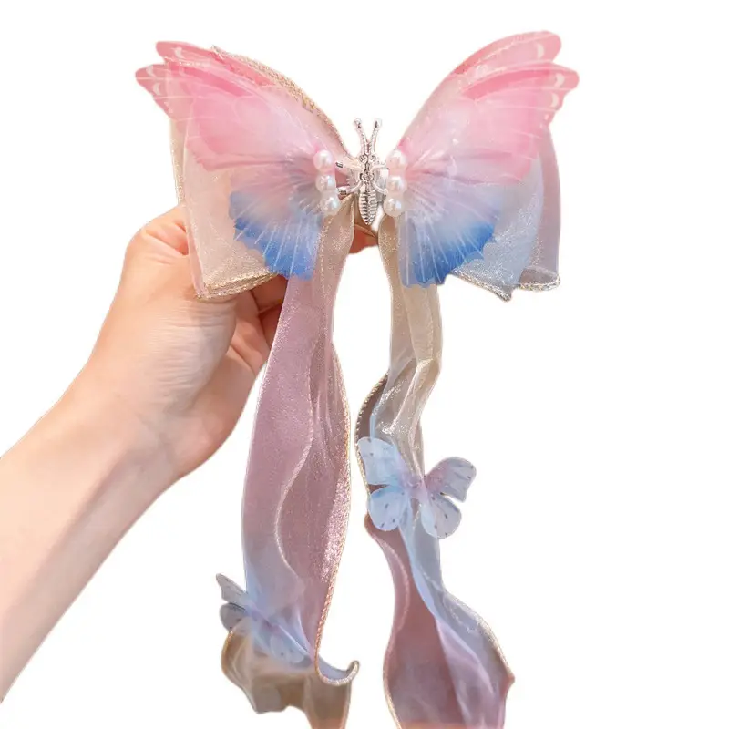 Moving Butterfly Mesh Hairpin for Girls 2024 New Style - Image 6