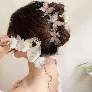 Moving Butterfly Mesh Hairpin for Girls 2024 New Style — feature 3