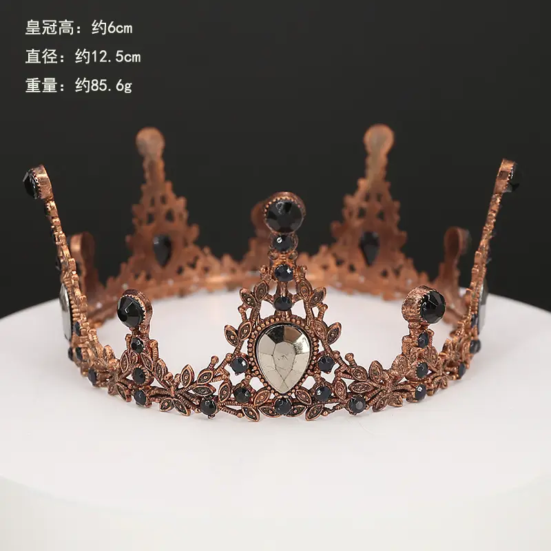 Luxury Gold Rhinestone Crown for Birthday & Events - Image 9