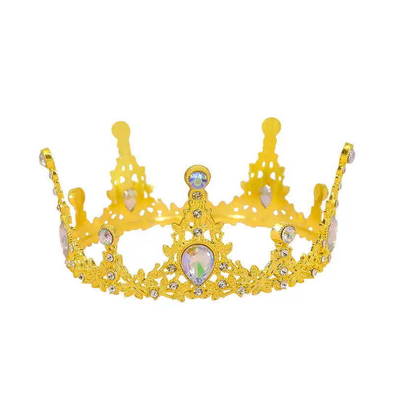 Luxury Gold Rhinestone Crown for Birthday & Events - Image 11