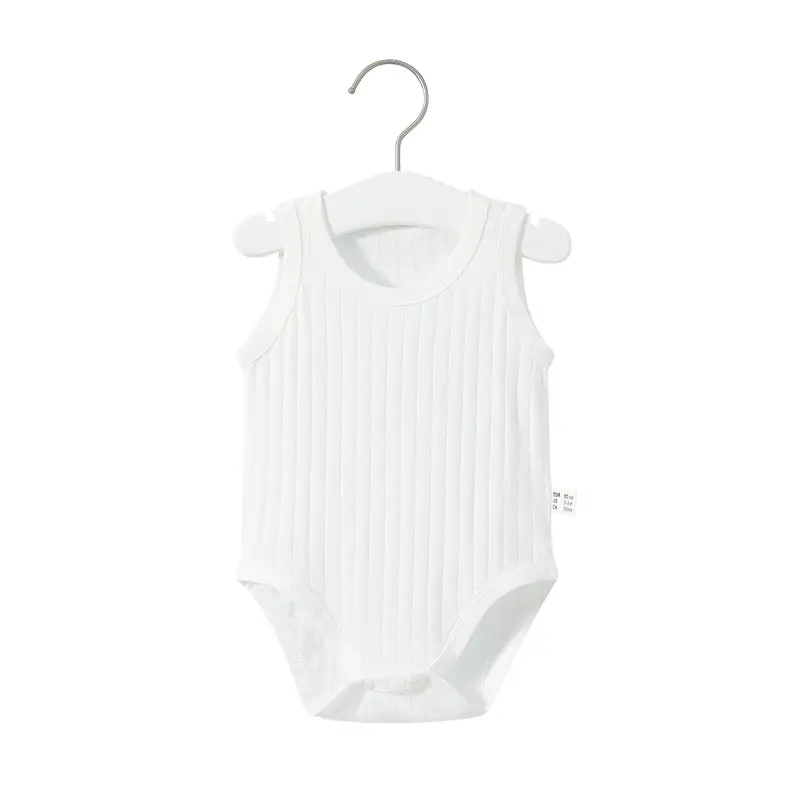 Baby Cotton Sleeveless Pajamas Light Blue - Image 7