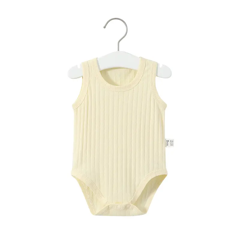 Baby Cotton Sleeveless Pajamas Light Blue - Image 8