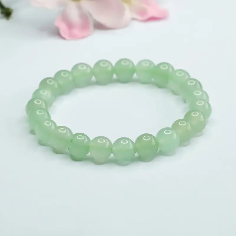 Guan Yu Jade Bracelet Single Circle Green Women - Image 3