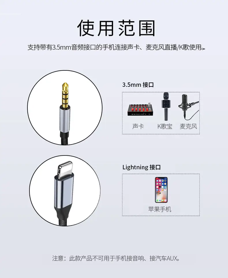 Apple 3.5mm Sound Card Cable for Live Streaming & Recording — feature 2