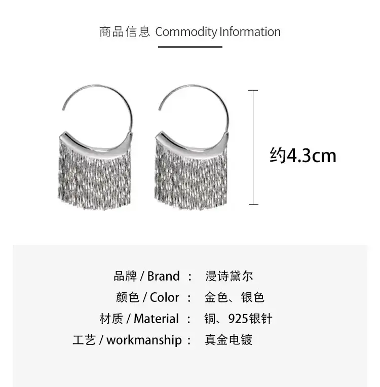Silver Hoop Tassel Earrings for Women 2026 — feature 51