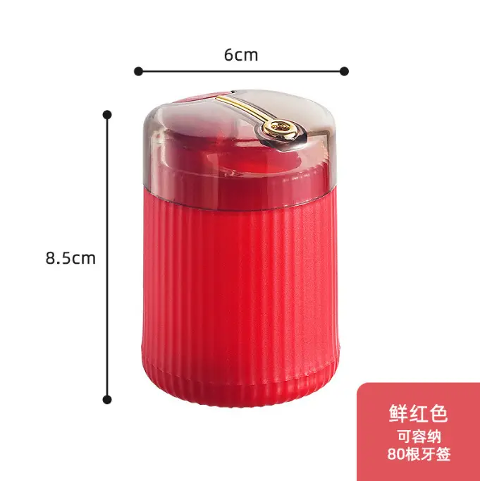 Portable Toothpick Holder Light Green Press-Type - Image 3