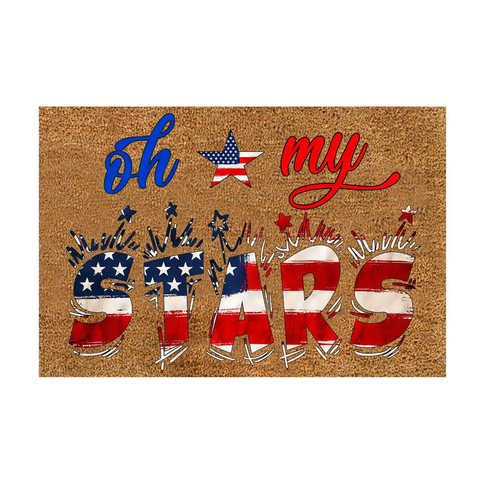 Independence Day Floor Mat with Land Of The Tree Design - Image 2