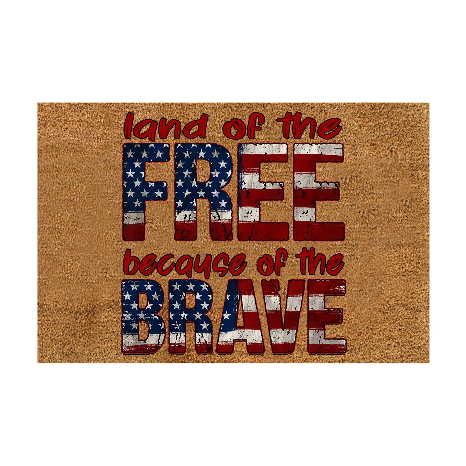 Independence Day Floor Mat with Land Of The Tree Design - Image 8