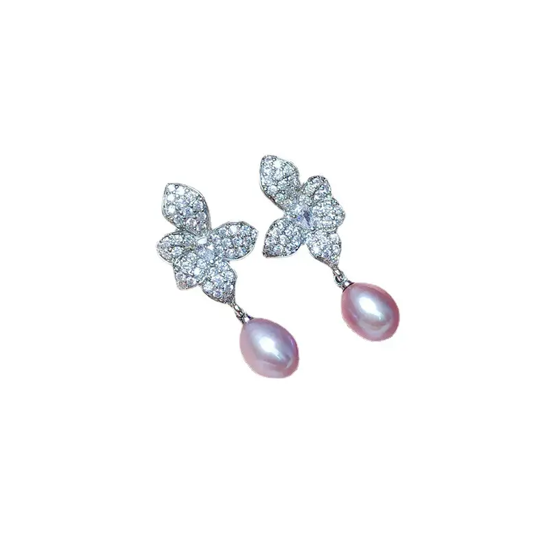 Women Pearl Earrings Light Luxury Water Drop Design - Image 6