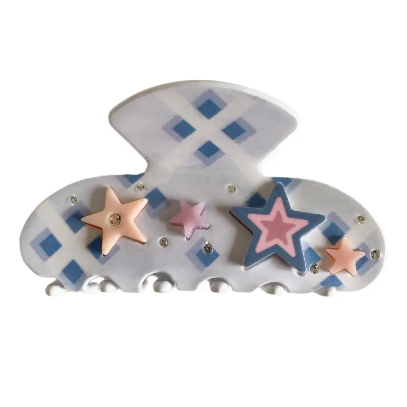Y2K Five Pointed Star Hairpin Clip Pink