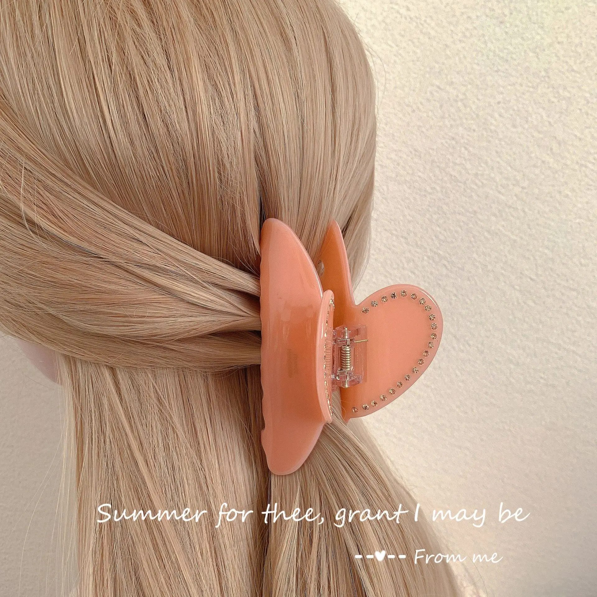 Y2K Five Pointed Star Hairpin Clip Pink — feature 34