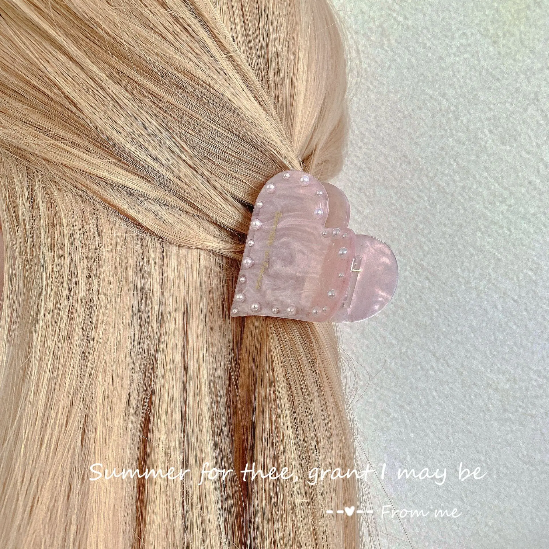 Y2K Five Pointed Star Hairpin Clip Pink — feature 38