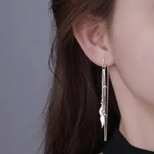 Double Layer Tassel Earrings Gold Chain Sparkling Long — feature 16