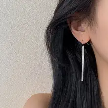 Double Layer Tassel Earrings Gold Chain Sparkling Long — feature 19