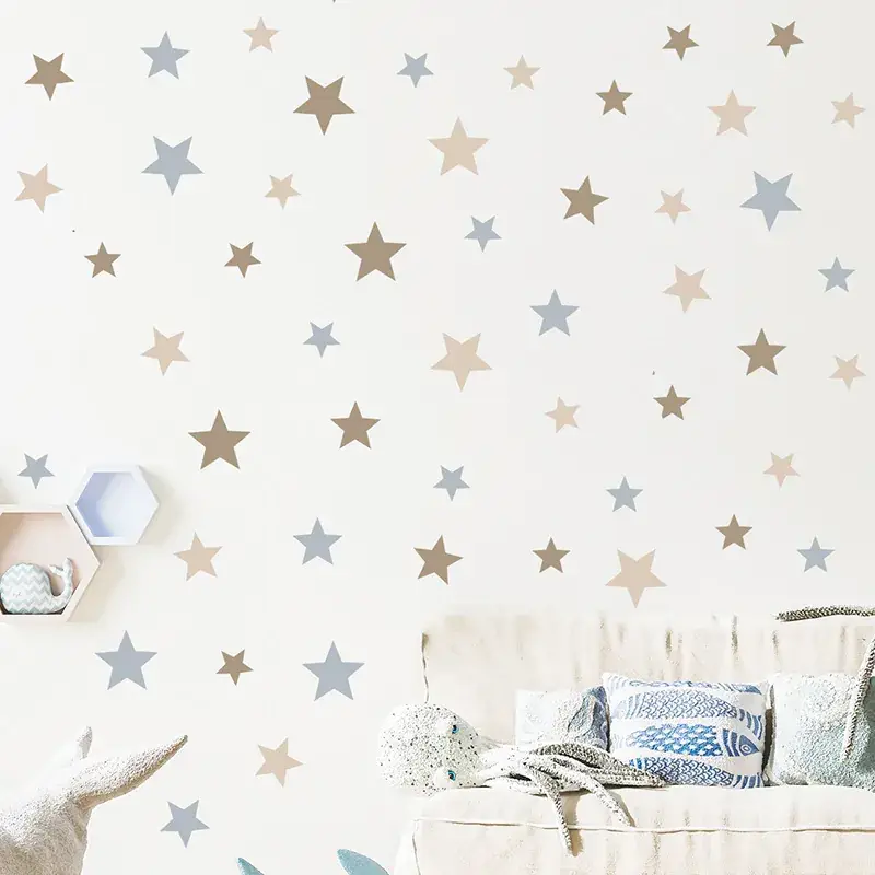 Colorful Star Wall Stickers for Kids Room Decor