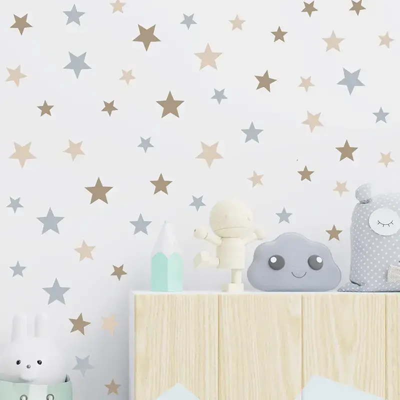 Colorful Star Wall Stickers for Kids Room Decor