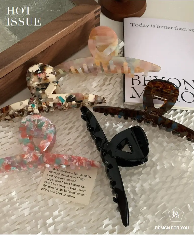 Korean Style Acrylic Shark Clip for Women Hairpin — feature 20