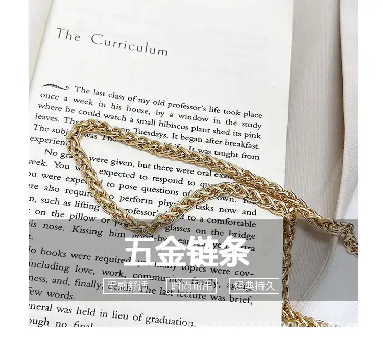 Pink Knitted Chain Bucket Bag for Women — feature 9