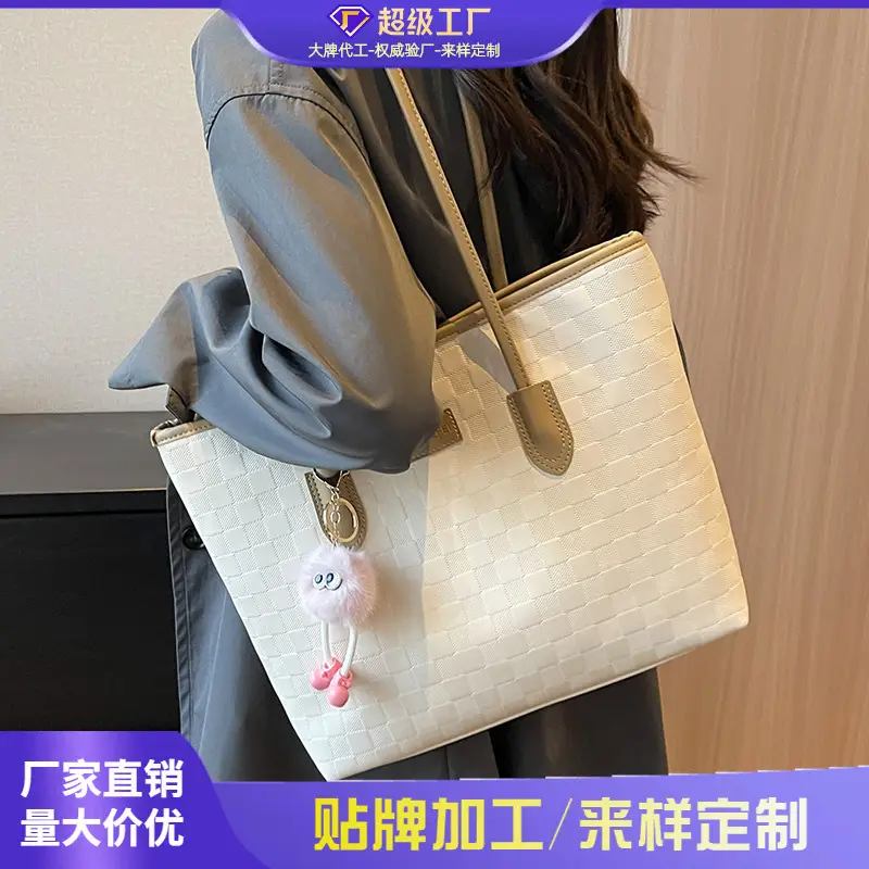 Black Embroidered Tote Bag for Women 2026