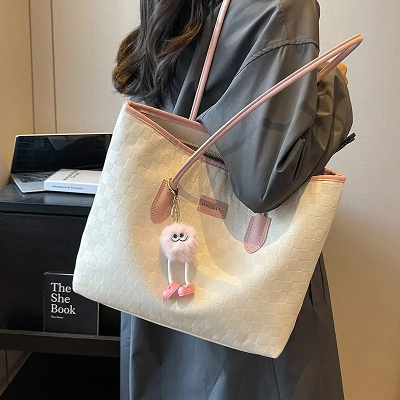 Black Embroidered Tote Bag for Women 2026