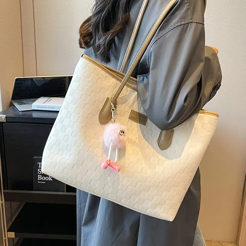 Black Embroidered Tote Bag for Women 2026