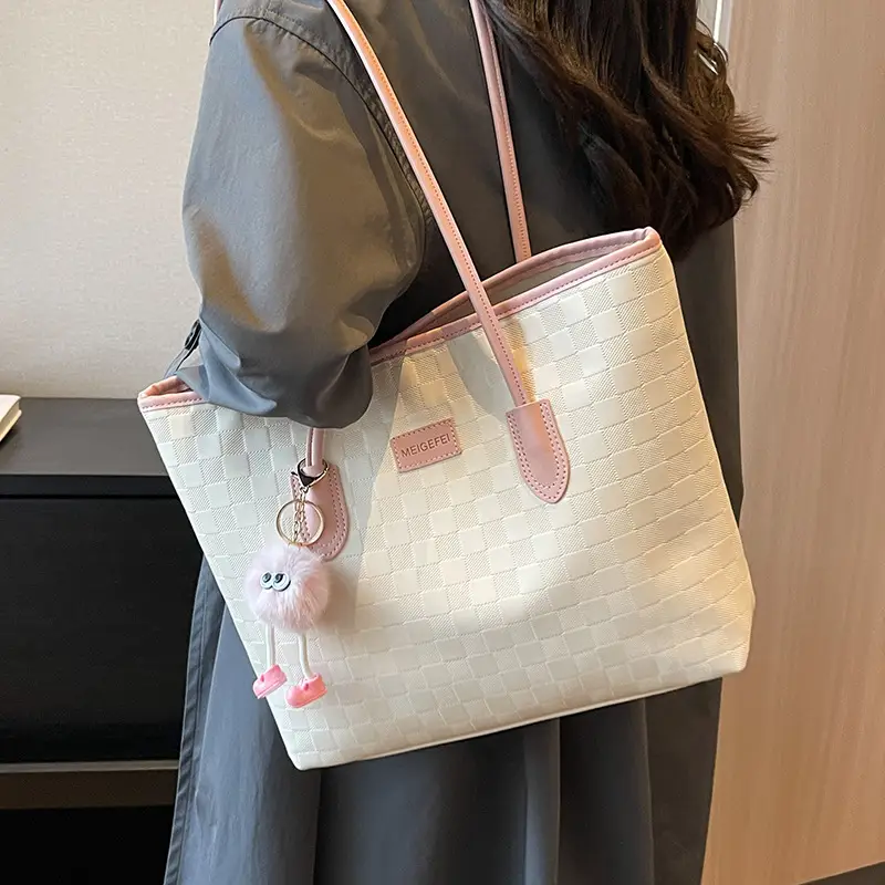 Black Embroidered Tote Bag for Women 2026