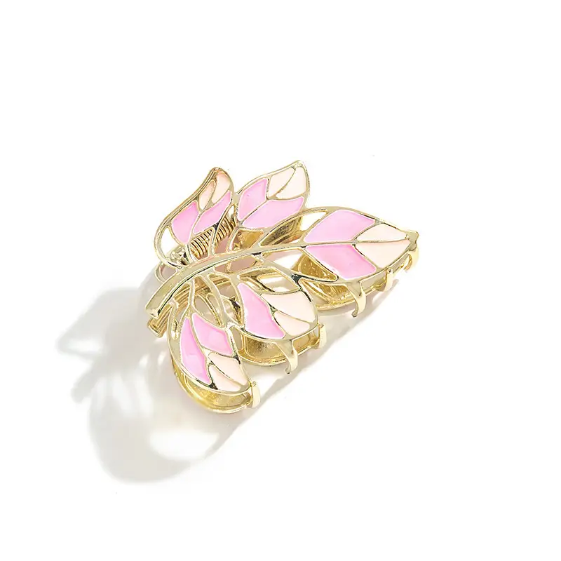 Golden Tulip Hairpin with Green Leaf Design - Image 14