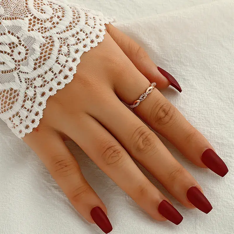 Golden Zircon Twist Ring for Women