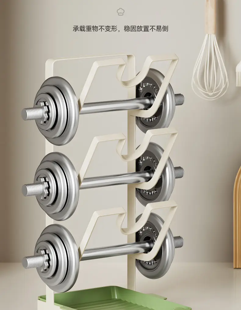 Multi-Functional Kitchen Pot Cover Rack with Drainage — feature 11