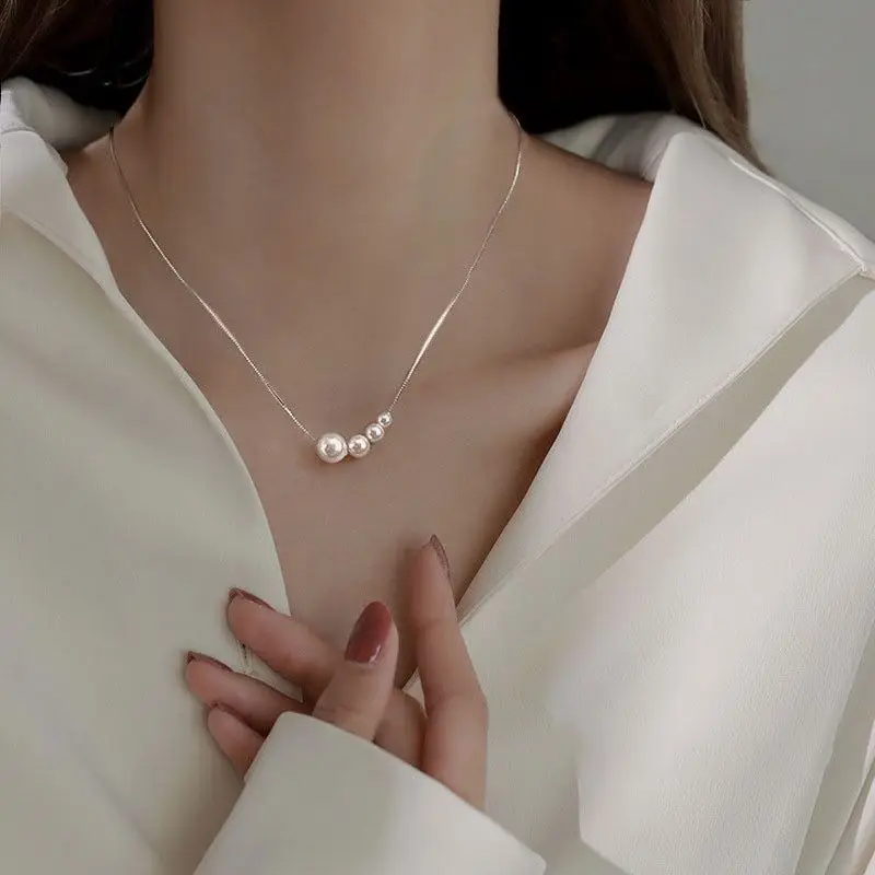 S925 Pearl Necklace Women's Luxury Niche Design - Image 4