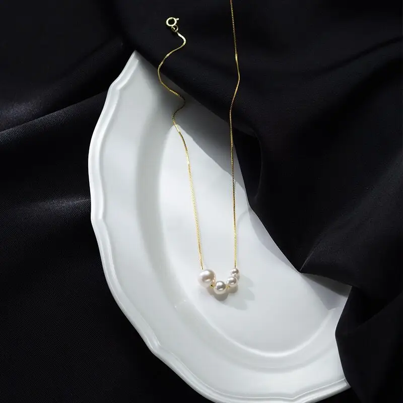 S925 Pearl Necklace Women's Luxury Niche Design - Image 2