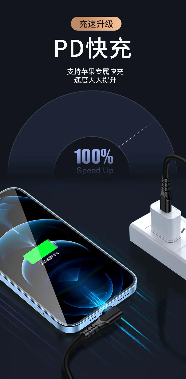 PD20W Spring Data Cable for Apple 14 Huawei — feature 5