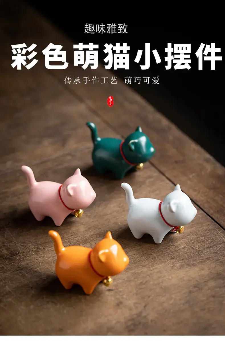 Cute White Ceramic Cat Decor Pen Holder for Home — feature 1