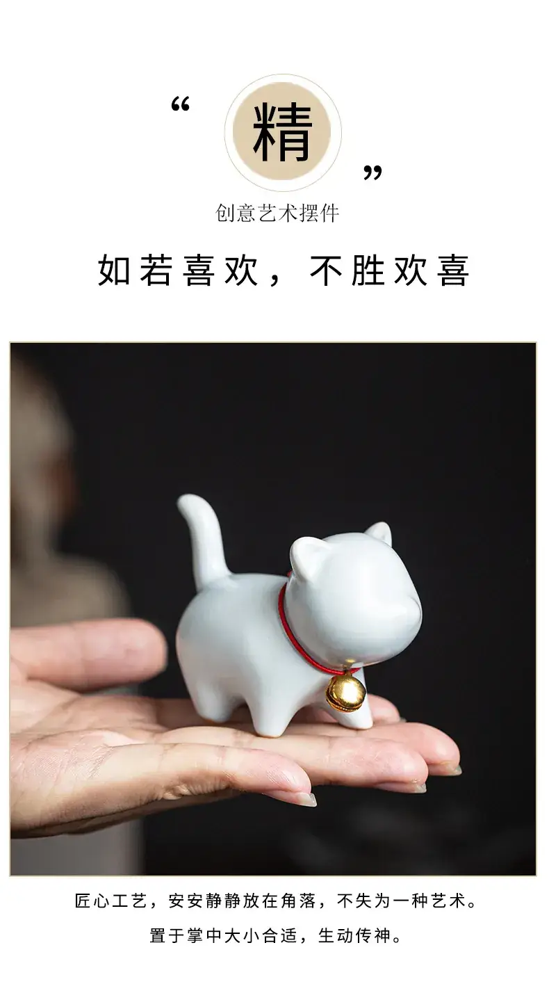 Cute White Ceramic Cat Decor Pen Holder for Home — feature 10