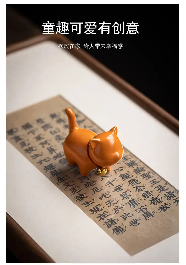 Cute White Ceramic Cat Decor Pen Holder for Home — feature 16