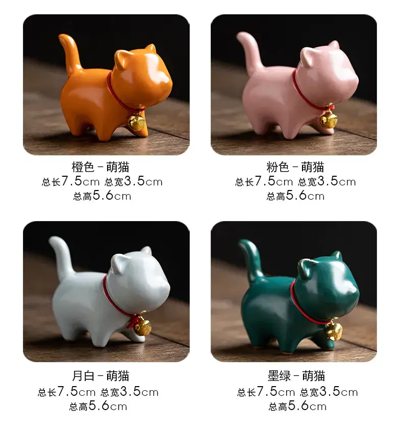 Cute White Ceramic Cat Decor Pen Holder for Home — feature 5