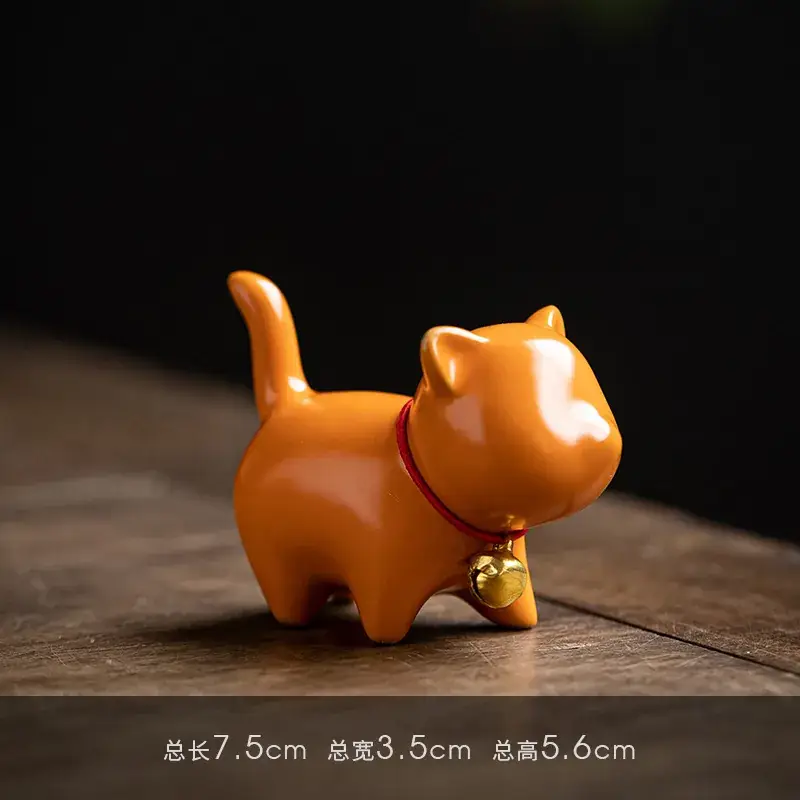 Cute White Ceramic Cat Decor Pen Holder for Home - Image 4