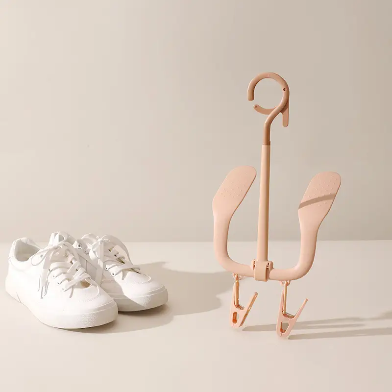 Pink Rotating Shoe Drying Rack for Home & Outdoor Use - Image 8