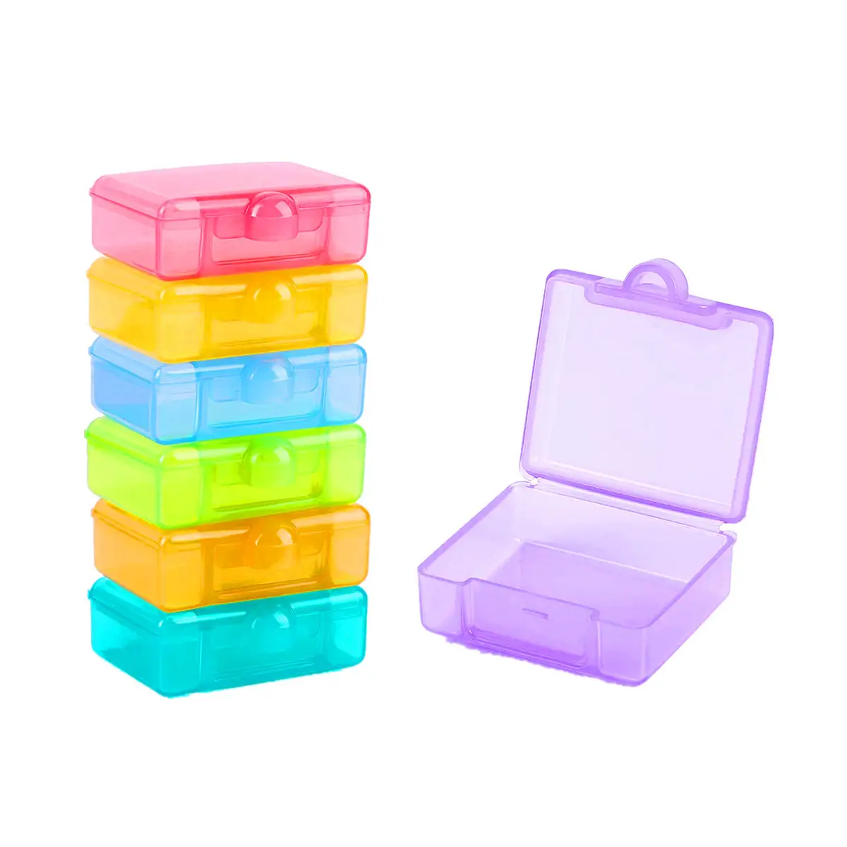 Rainbow 7-Piece Medicine Box Set for Daily Use
