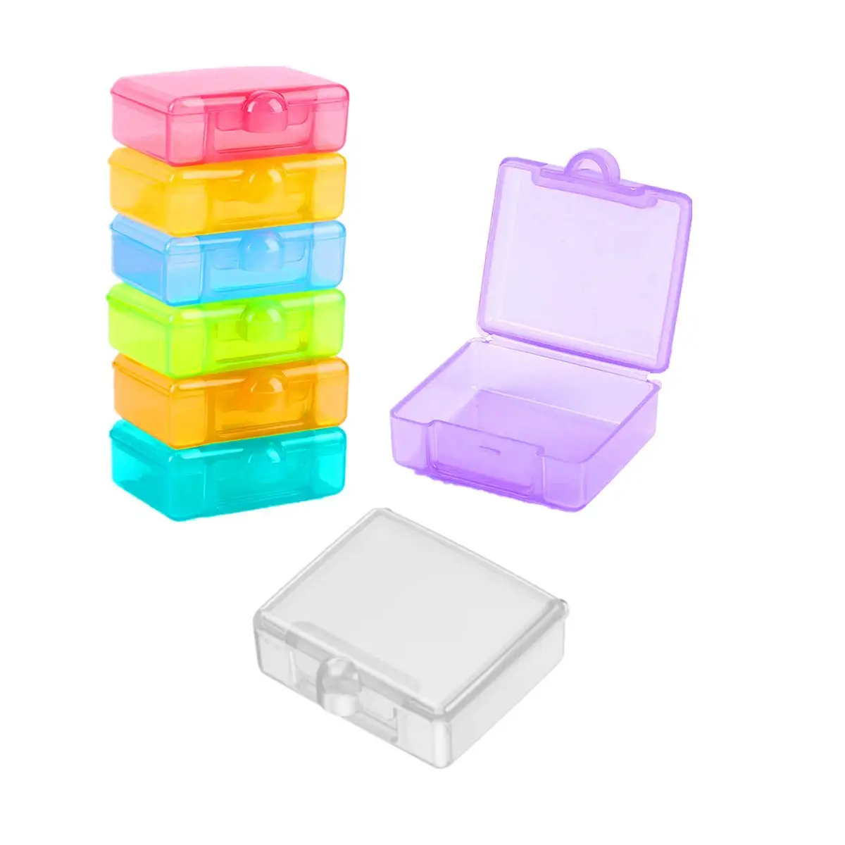 Rainbow 7-Piece Medicine Box Set for Daily Use