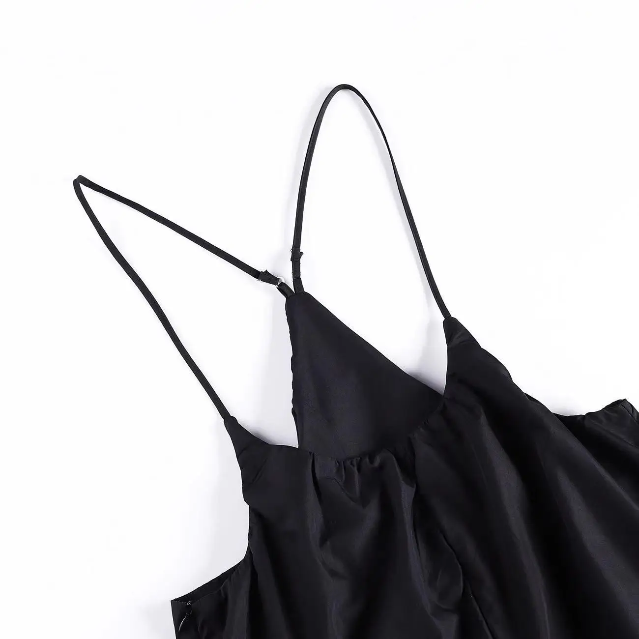 2023 Cotton Wide Leg Jumpsuit Black Cotton Women — feature 14