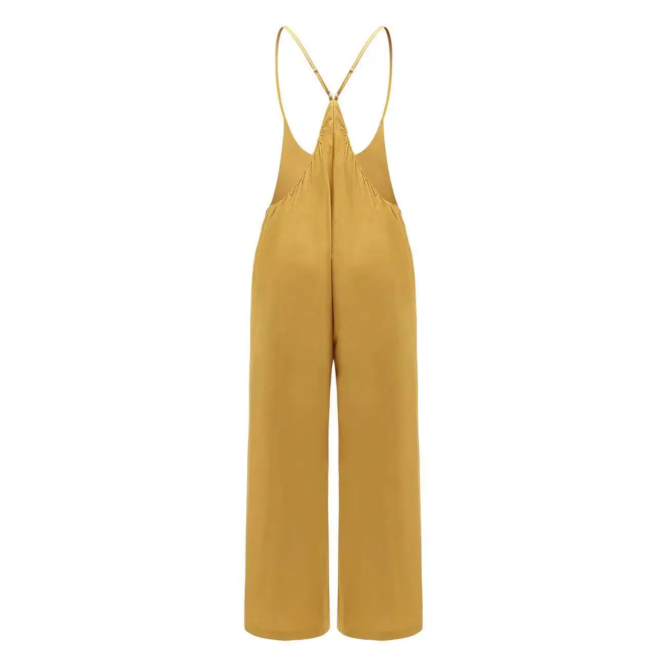 2023 Cotton Wide Leg Jumpsuit Black Cotton Women — feature 6