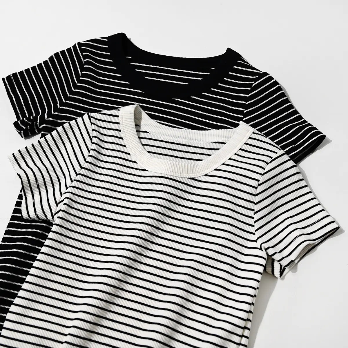 Striped Cotton T-Shirt for Boys Girls Large Summer - Image 6
